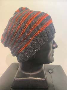 Zortop Studio's Wurm Wool Beanie - Magma Charcoal