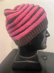 Zortop Studio's Wurm Wool Beanie - Strawberry / Choc