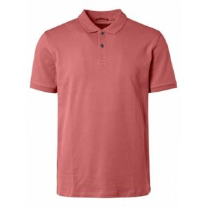 Clothing: No Excess Solid Stretch Polo - Coral