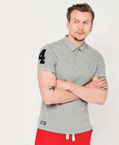 Superdry Superstate Polo - Grey Marle