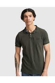 ﻿Superdry ﻿Vintage Destroy Polo - Surplus Goods Olive