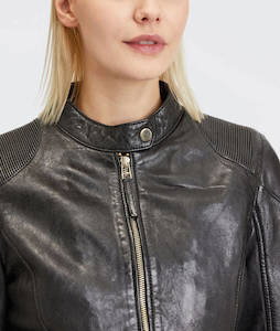 Gipsy Aneta Leather Jacket - Black