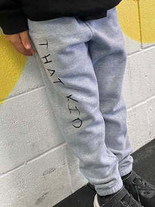 That kid Tees: TK Grey track pants