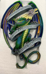 Sometimes Majestic Rainbow Dragon Plaque