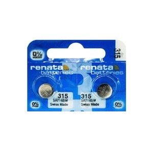 Watch Batteries: Renata 315 / SR716SW Watch Batteries (2 Pack)