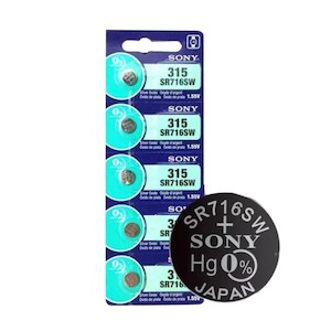 Sony 315 / SR716SW Watch Batteries (5 Pack)