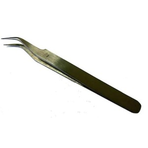 Tweezers S/Steel Curved Non-Magnetic No.7