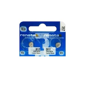 Renata 317 / SR516SW Watch Batteries (2 Pack)