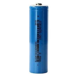 Rechargeable Batteries All Gear: EVE 26V 18650 2550mAh 7.5A - Button Top Battery