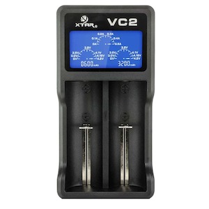 Rechargeable Batteries Parts Accessories: XTAR VC2 2 Bay Digital Battery Charger