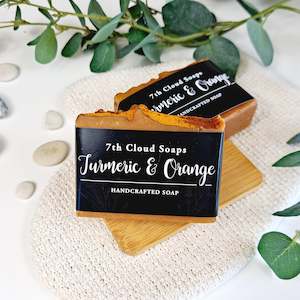 Bar Soap: Turmeric & Orange Soap | 75% Olive Oil Soap | For Sensitive Skin