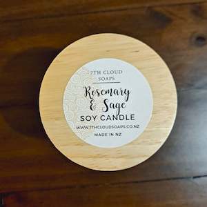 Rosemary & Sage Candle - Lake House Collection | Soy Candle