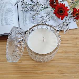 Christmas Lily - Cut Glass Candle