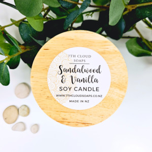 Sandalwood & Vanilla Candle - Lake House Collection | Soy Candle