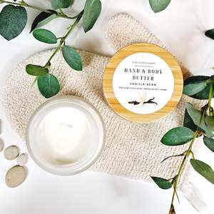 Vanilla Bean Hand & Body Butter | Glass Jar with Bamboo Lid