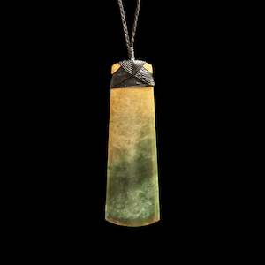 Large Jade Hei Toki handcrafted Pendant by Raegan Bregman