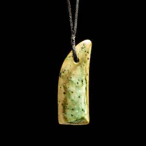 Jade Toki hand carved pendant by Nick and Mady