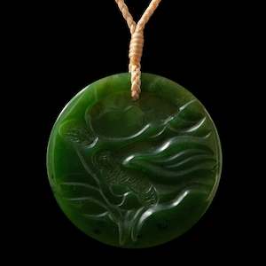 Jade disc, one-off, exquisite art piece by Nick Balme