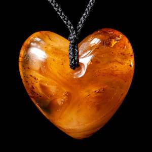 Art gallery: Kauri Amber Heart by Conrad Henderson