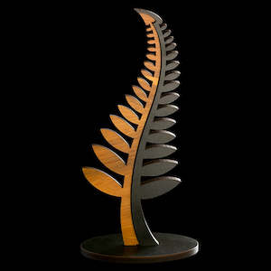 Wooden Fern Leaf Sculpture