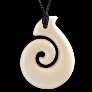 Small Hei Koru Matau Bone Pendant