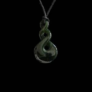 Jade Double Pikorua twist Pendant