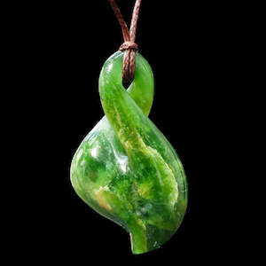 Jade Twist, handcrafted pendant   OOS 19Mar24