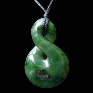 Art gallery: Small Jade Twist, handcrafted pendant