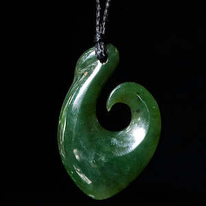 Art gallery: Hei Matau handcrafted jade pendant