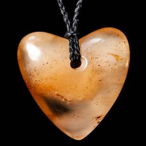 Kauri Amber Heart by Conrad Henderson