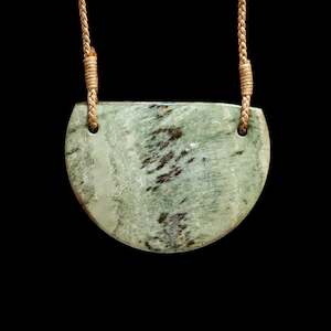 Small handcarved Jade Breast Plate by Alex Sands