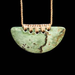 Small handcarved Jade Breast Plate by Alex Sands