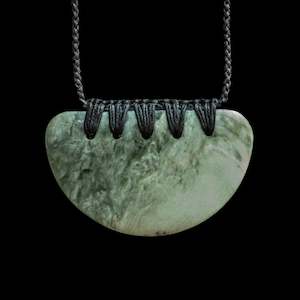 Small handcarved Jade Breast Plate by Alex Sands