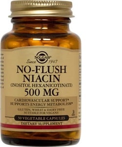 Solgar No-Flush Niacin 500mg