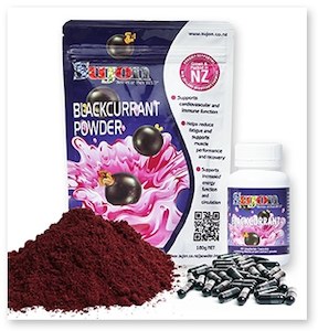 Health supplement: Sujon Blackcurrant Powder 180 grams