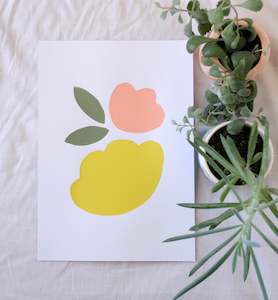 Screen printing: Abstract Floral - A4 Limited Edition Screen Print