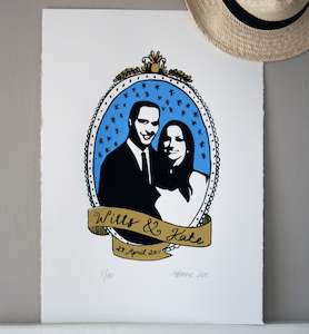 SALE / Wills & Kate Commemorative Print