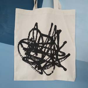 Screen printing: Scribble Tote