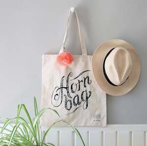 Screen printing: Horn Bag Tote