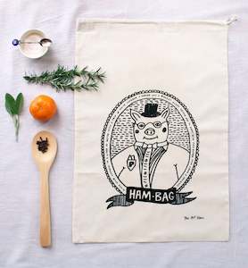 Screen printing: 'Chester Porkington' HAM BAG