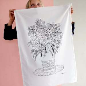 ***NEW*** NATIVE NZ FLOWERS Tea Towel