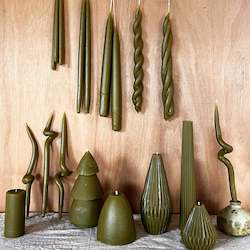 Olive Beeswax Candles