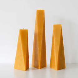 The Trinity Beeswax Pillar Candles