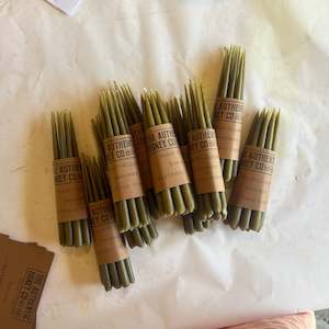 Beekeeping: Olive Dipped Birthday Candles