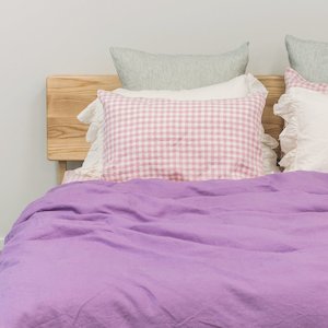 Toetoe Linen Duvet Cover - Pansy