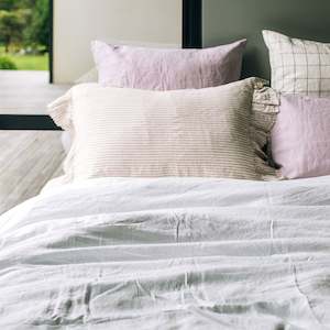 Toetoe Linen Duvet Cover - Chalk