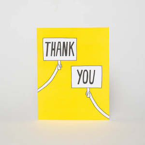 Greeting Cards: Thank You Sign Card