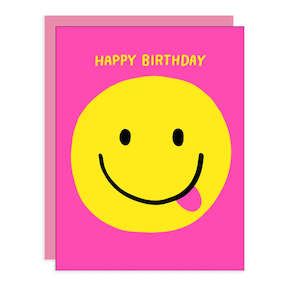 Greeting Cards: Happy Face Birthday Card