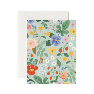 Strawberry Fields Card - Mint