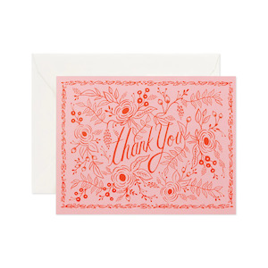 Rose Thank You Card